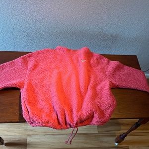 Pink Nike fluffy sweater